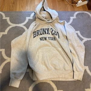 Gray Bronx Zoo New York Hoodie